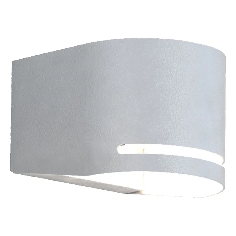 Industrial Lighting for Electronics ManufacturingVivre 6 in. LED Outdoor Wall Sconce Silver Finish