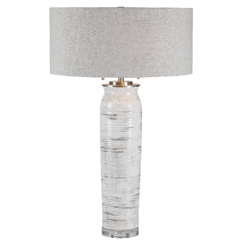 Track lighting with colored glass accentsLenta Table Lamp