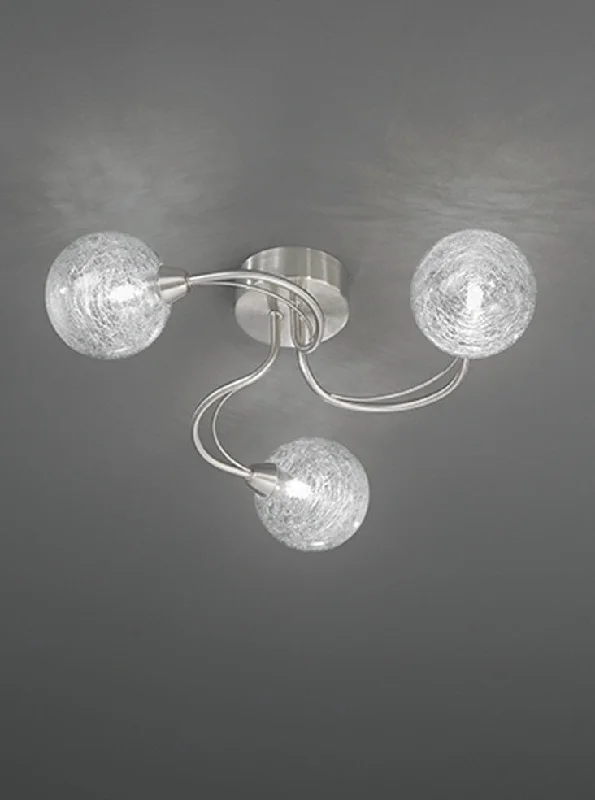 Track lighting with a sleek profileGeox 3/5Lt Semi Flush Light - Satin Nickel/Bronze Finish Track lighting with a sleek profileGeox 3/5Lt Semi Flush Light - Satin Nickel/Bronze Finish