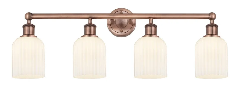 Industrial Exit Sign Lighting for Quick EvacuationEdison Four Light Bath Vanity