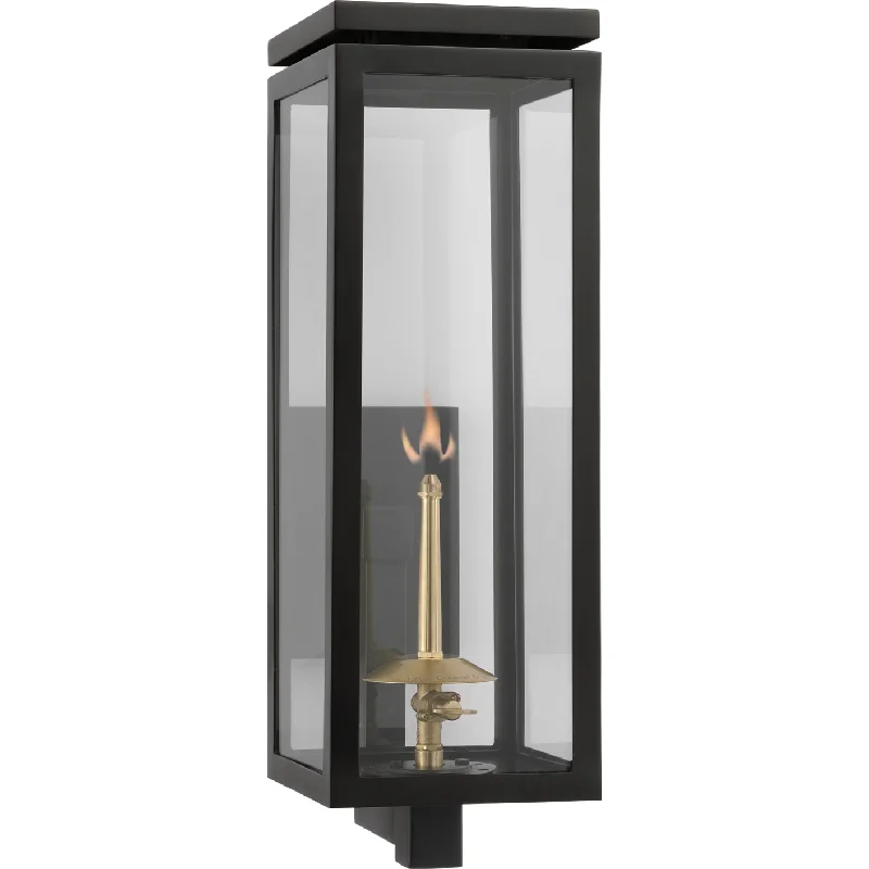Track lighting with colored glass accentsFresno Medium Bracketed Gas Wall Lantern
