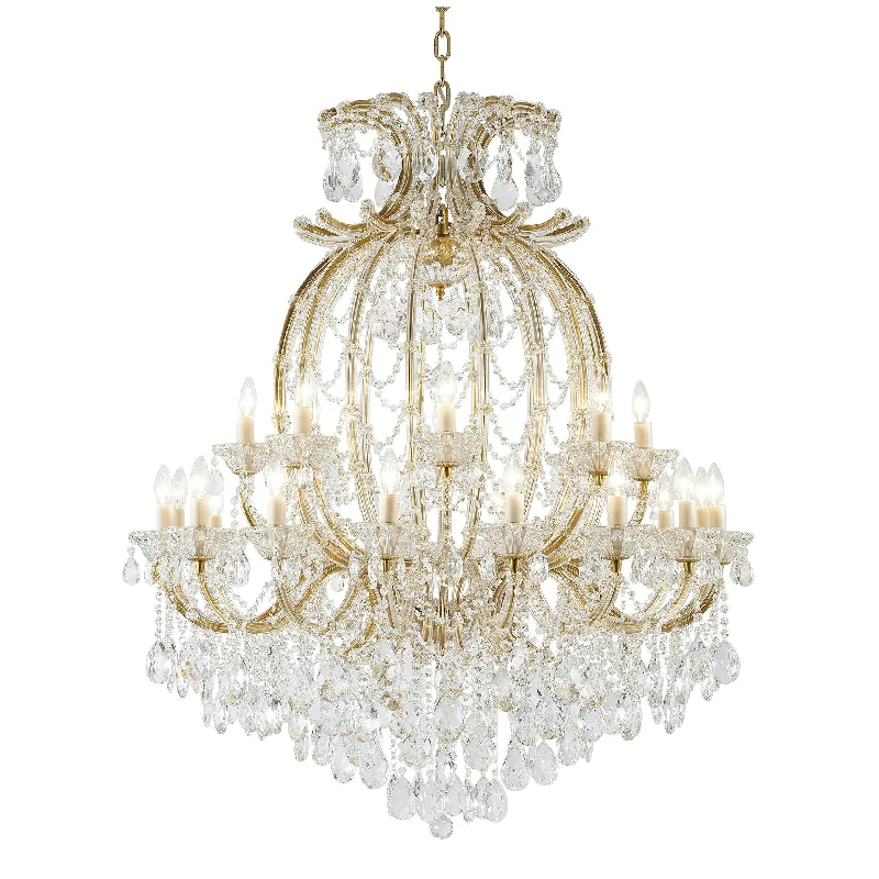 Modern Crystal Chandeliers for Contemporary HomesModern Crystal Chandeliers for Contemporary Homes24-Light Satin Brass Chandelier With Clear Crystals Modern Crystal Chandeliers for Contemporary HomesModern Crystal Chandeliers for Contemporary Homes24-Light Satin Brass Chandelier With Clear Crystals