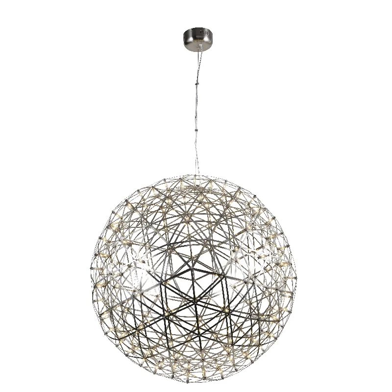 Chandeliers with Adjustable Height for Custom InstallationChandeliers with Adjustable Height for Custom Installation252-Light Satin Nickel Stainless Steel LED Chandelier