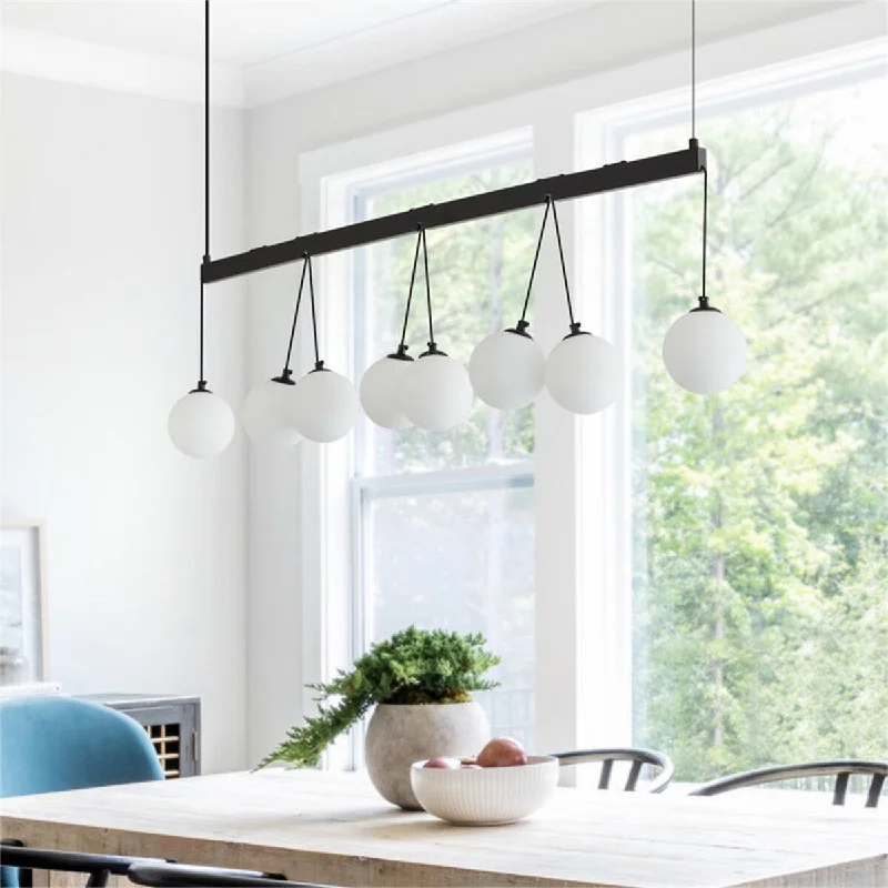Chandeliers with Metal Frames in Black FinishChandeliers with Metal Frames in Black Finish8 - Light Sphere Globe Chandelie Chandeliers with Metal Frames in Black FinishChandeliers with Metal Frames in Black Finish8 - Light Sphere Globe Chandelie