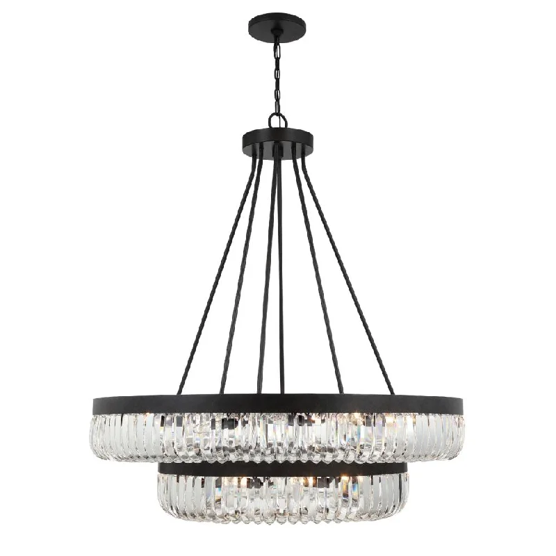Chandeliers with Venetian Glass for a Luxurious LookChandeliers with Venetian Glass for a Luxurious LookAlister 26 Light Charcoal Bronze Chandelier