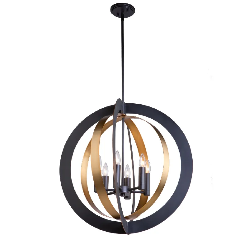 Chandeliers for High Ceilings to Fill Vertical SpaceChandeliers for High Ceilings to Fill Vertical SpaceArtcraft Capri AC11236 Chandelier Light - Dark Bronze & Satin Brass