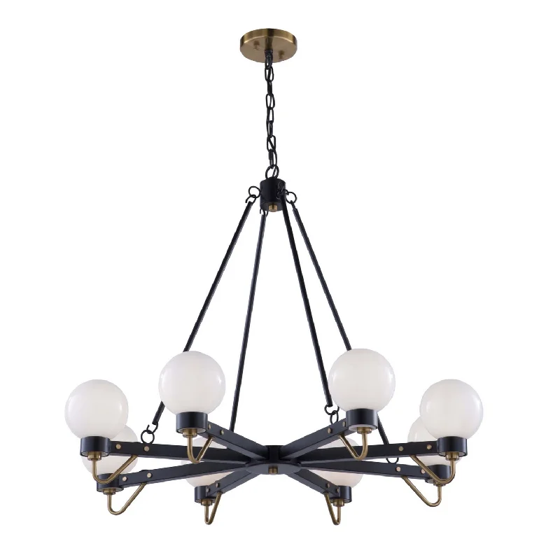 Chandeliers with Pendant Lights for a Stylish LookChandeliers with Pendant Lights for a Stylish LookArtcraft Chelton AC11428WH Chandelier Light - Matte Black & Harvest Brass