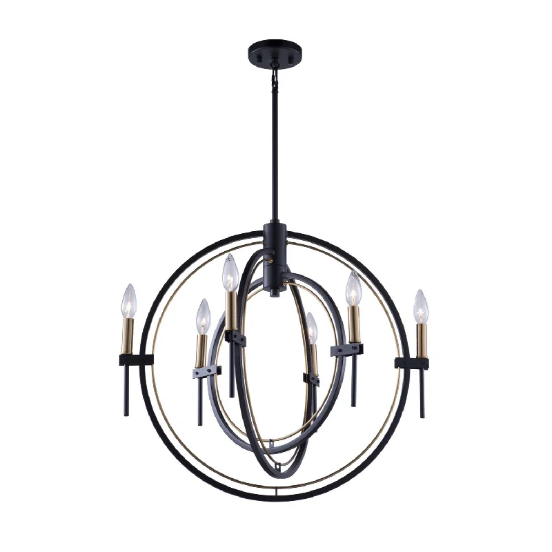 Modern Crystal Chandeliers for Contemporary HomesModern Crystal Chandeliers for Contemporary HomesArtcraft Anglesey AC11456 Chandelier Light - Matte Black & Harvest Brass