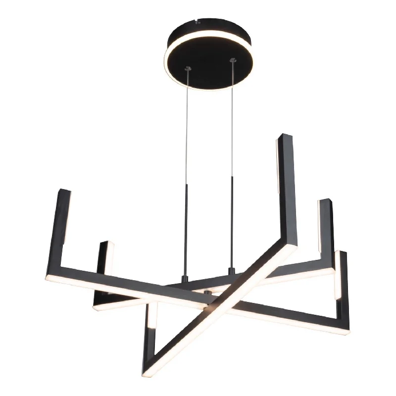 Chandeliers with Metal Frames in Gold FinishChandeliers with Metal Frames in Gold FinishArtcraft Silicon Valley AC6776BK Chandelier Light - Black