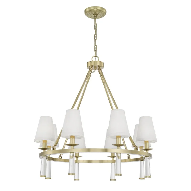 Bohemian - Style Beaded Chandeliers for Eclectic DecorBohemian - Style Beaded Chandeliers for Eclectic DecorBaxter 8 Light Antique Aged Brass Chandelier