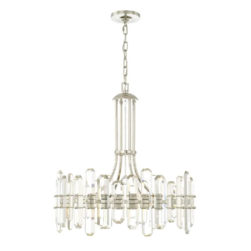 Ceiling - Mounted Chandeliers for Standard CeilingsCeiling - Mounted Chandeliers for Standard CeilingsBolton 8 Light Polished Nickel Chandelier Ceiling - Mounted Chandeliers for Standard CeilingsCeiling - Mounted Chandeliers for Standard CeilingsBolton 8 Light Polished Nickel Chandelier