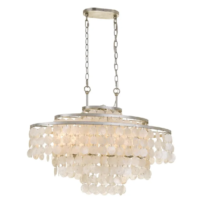 Rustic Wood Chandeliers for Country - Style HousesRustic Wood Chandeliers for Country - Style HousesBrielle 6 Light Antique Silver Linear Chandelier Rustic Wood Chandeliers for Country - Style HousesRustic Wood Chandeliers for Country - Style HousesBrielle 6 Light Antique Silver Linear Chandelier