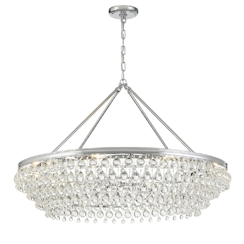 Ceiling - Mounted Chandeliers for Standard CeilingsCeiling - Mounted Chandeliers for Standard CeilingsCalypso 8 Light Crystal Teardrop Polished Chrome Chandelier Ceiling - Mounted Chandeliers for Standard CeilingsCeiling - Mounted Chandeliers for Standard CeilingsCalypso 8 Light Crystal Teardrop Polished Chrome Chandelier