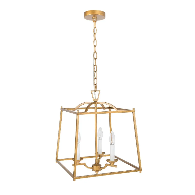 Mid - Century Modern Chandeliers for Vintage AppealMid - Century Modern Chandeliers for Vintage AppealCemithersia 3-Light Small Gold Chandelier