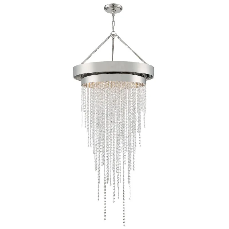 Large Chandeliers for Grand Halls and FoyersLarge Chandeliers for Grand Halls and FoyersClarksen 6 Light Polished Nickel Chandelier Large Chandeliers for Grand Halls and FoyersLarge Chandeliers for Grand Halls and FoyersClarksen 6 Light Polished Nickel Chandelier