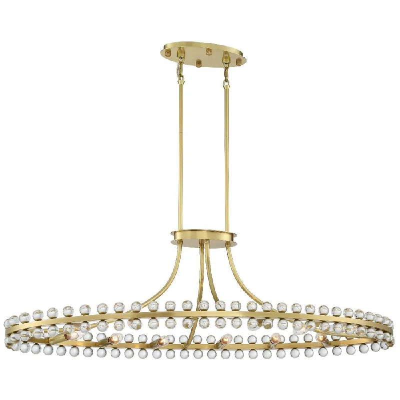 Chandeliers with Metal Frames in Copper FinishChandeliers with Metal Frames in Copper FinishClover 12 Light Aged Brass Chandelier