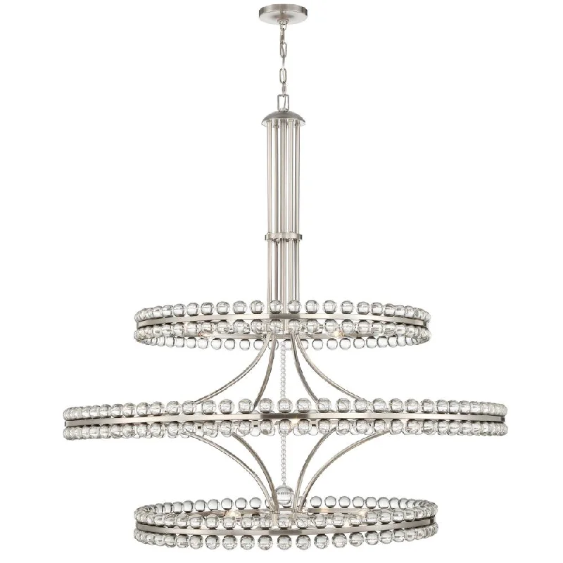 Ceiling - Mounted Chandeliers for Standard CeilingsCeiling - Mounted Chandeliers for Standard CeilingsClover 24 Light Brushed Nickel Chandelier Ceiling - Mounted Chandeliers for Standard CeilingsCeiling - Mounted Chandeliers for Standard CeilingsClover 24 Light Brushed Nickel Chandelier