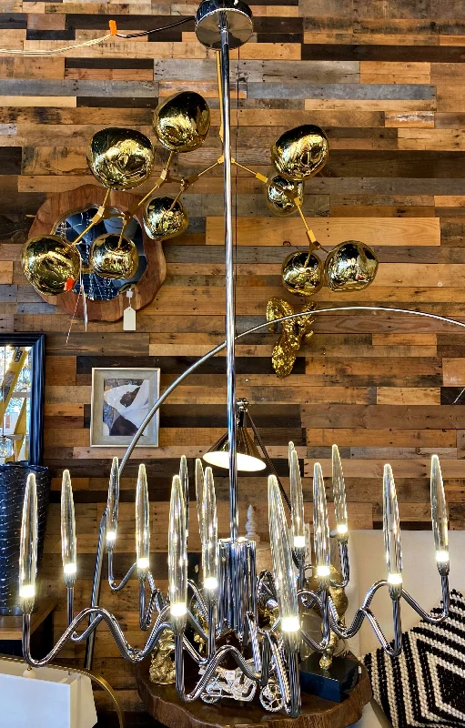 Chandeliers for High Ceilings to Fill Vertical SpaceChandeliers for High Ceilings to Fill Vertical SpaceChandelier 30" Wide 15-Light Acrylic Chandelier