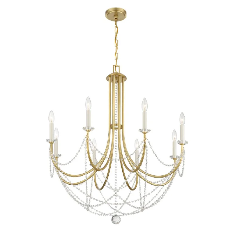 Chandeliers with Murano Glass for a High - End Artistic TouchChandeliers with Murano Glass for a High - End Artistic TouchDelilah 8 Light Aged Brass Chandelier Chandeliers with Murano Glass for a High - End Artistic TouchChandeliers with Murano Glass for a High - End Artistic TouchDelilah 8 Light Aged Brass Chandelier