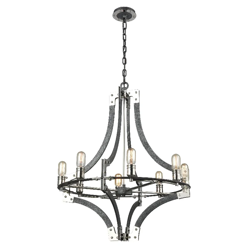 Chandeliers with Multiple Lights for Maximum IlluminationChandeliers with Multiple Lights for Maximum IlluminationRiveted Plate 28" Wide 8-Light Chandelier Chandeliers with Multiple Lights for Maximum IlluminationChandeliers with Multiple Lights for Maximum IlluminationRiveted Plate 28" Wide 8-Light Chandelier
