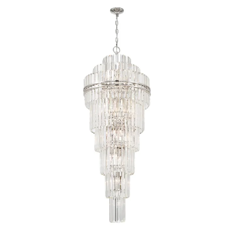 Chandeliers for Low Ceilings to Avoid OvercrowdingChandeliers for Low Ceilings to Avoid OvercrowdingHayes 31 Light Polished Nickel Chandelier