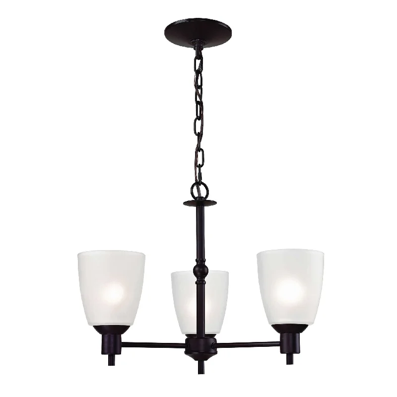 Chandeliers with Metal Frames in Bronze FinishChandeliers with Metal Frames in Bronze FinishJackson 3-Light Chandelier in in Oil Rubbed Bronze with White Glass Chandeliers with Metal Frames in Bronze FinishChandeliers with Metal Frames in Bronze FinishJackson 3-Light Chandelier in in Oil Rubbed Bronze with White Glass