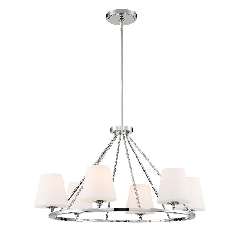 Chandeliers with Metal Frames in Copper FinishChandeliers with Metal Frames in Copper FinishKeenan 6 Light Polished Nickel Chandelier Chandeliers with Metal Frames in Copper FinishChandeliers with Metal Frames in Copper FinishKeenan 6 Light Polished Nickel Chandelier