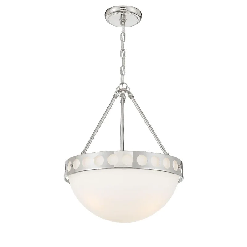 Chandeliers with Venetian Glass for a Luxurious LookChandeliers with Venetian Glass for a Luxurious LookKirby 3 Light Polished Nickel Chandelier