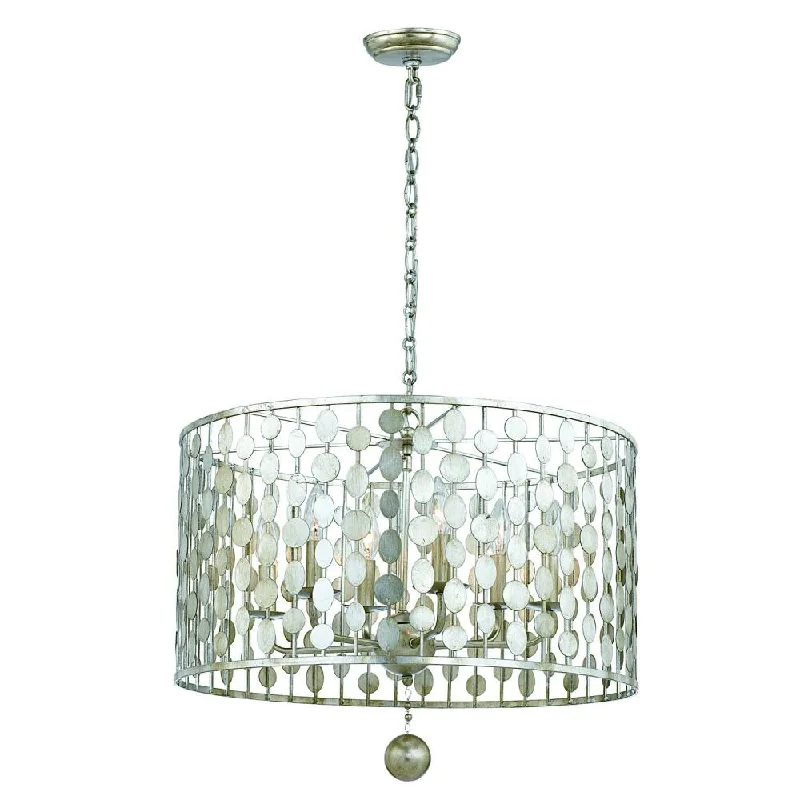 Chandeliers with Dimmable Lights for Ambiance ControlChandeliers with Dimmable Lights for Ambiance ControlLayla 6 Light Antique Silver Chandelier