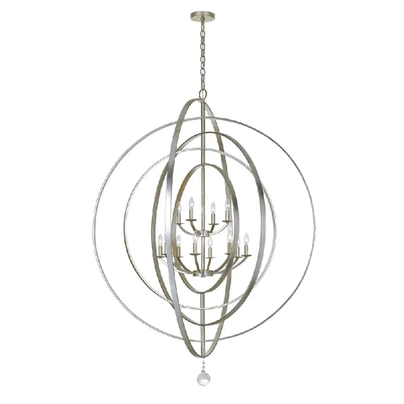 Chandeliers with Metal Frames in Black FinishChandeliers with Metal Frames in Black FinishLuna 12 Light Antique Silver Sphere Chandelier Chandeliers with Metal Frames in Black FinishChandeliers with Metal Frames in Black FinishLuna 12 Light Antique Silver Sphere Chandelier