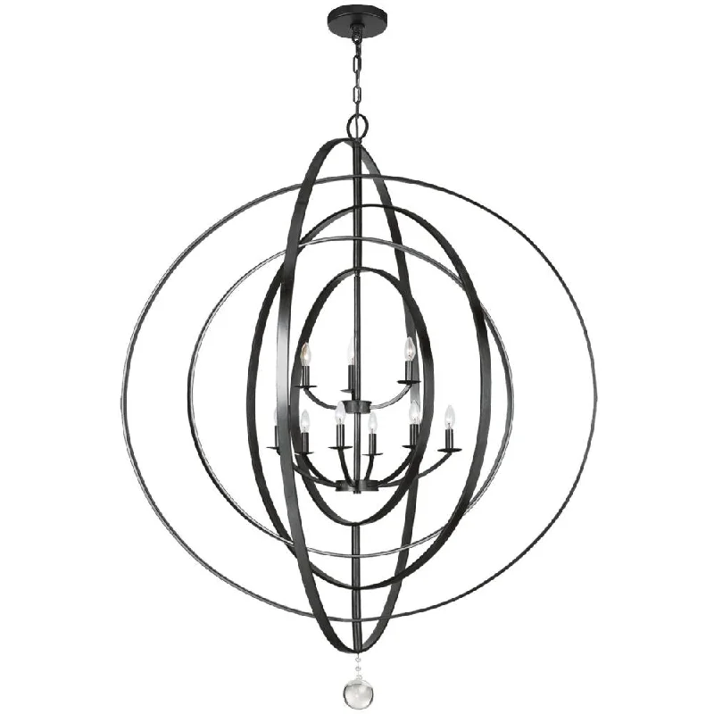 French Country Chandeliers with a Romantic AuraFrench Country Chandeliers with a Romantic AuraLuna 9 Light Matte Black Chandelier
