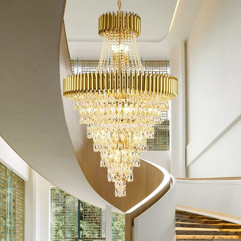 Gold chandelier