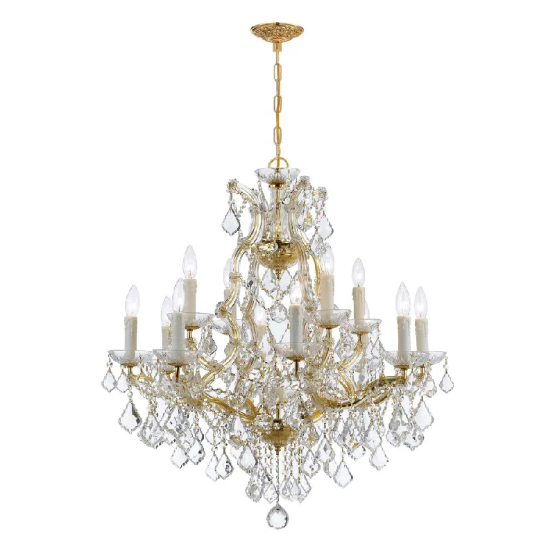 Mid - Century Modern Chandeliers for Vintage AppealMid - Century Modern Chandeliers for Vintage AppealMaria Theresa 13 Light Spectra Crystal Gold Chandelier Mid - Century Modern Chandeliers for Vintage AppealMid - Century Modern Chandeliers for Vintage AppealMaria Theresa 13 Light Spectra Crystal Gold Chandelier