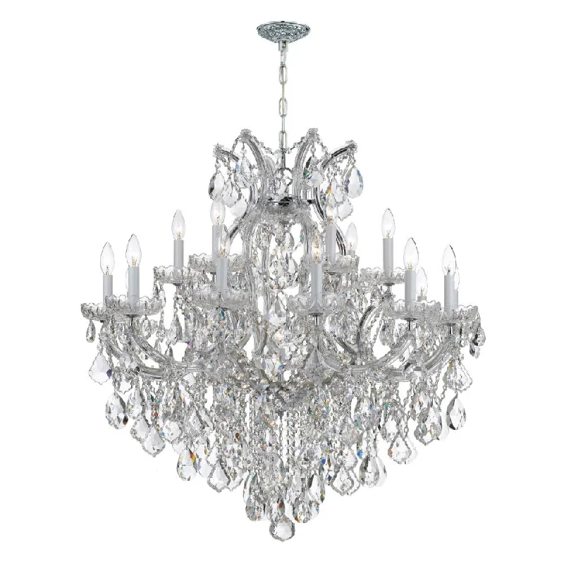 Art Deco Chandeliers for a Retro - Glam LookArt Deco Chandeliers for a Retro - Glam LookMaria Theresa 19 Light Clear Italian Crystal Polished Chrome Chandelier Art Deco Chandeliers for a Retro - Glam LookArt Deco Chandeliers for a Retro - Glam LookMaria Theresa 19 Light Clear Italian Crystal Polished Chrome Chandelier