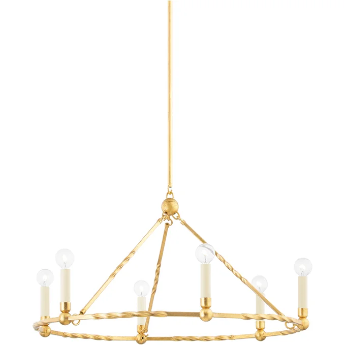 Chandeliers with Metal Frames in Bronze FinishChandeliers with Metal Frames in Bronze FinishJosephine 6-Light Chandelier