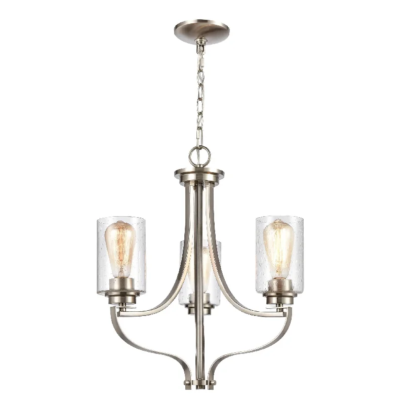 Mid - Century Modern Chandeliers for Vintage AppealMid - Century Modern Chandeliers for Vintage Appeal3L Chandelier In Bn  ELK