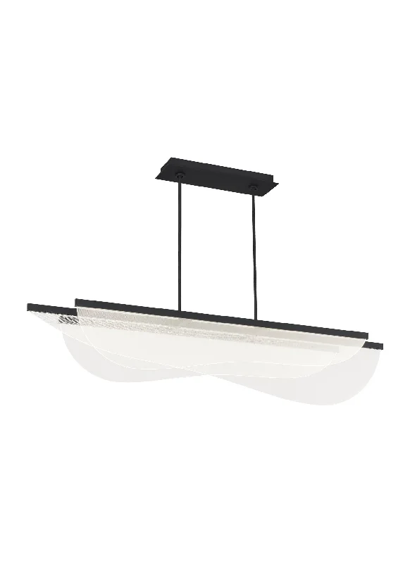 Chandeliers with Metal Frames in Black FinishChandeliers with Metal Frames in Black FinishNyra Linear Suspension