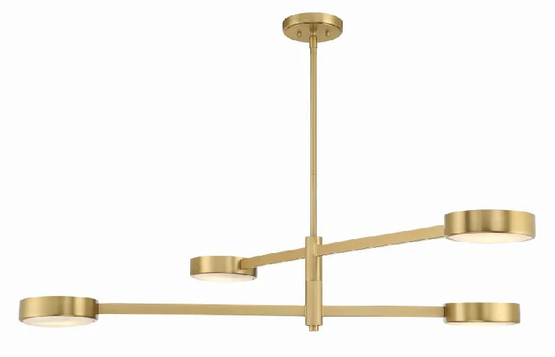 Large Chandeliers for Grand Halls and FoyersLarge Chandeliers for Grand Halls and FoyersOrson 4 Light Modern Gold Chandelier