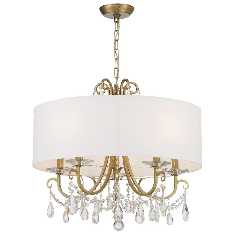 Chandeliers with Colored Glass for a Splash of ColorChandeliers with Colored Glass for a Splash of ColorOthello 5 Light Vibrant Gold Chandelier