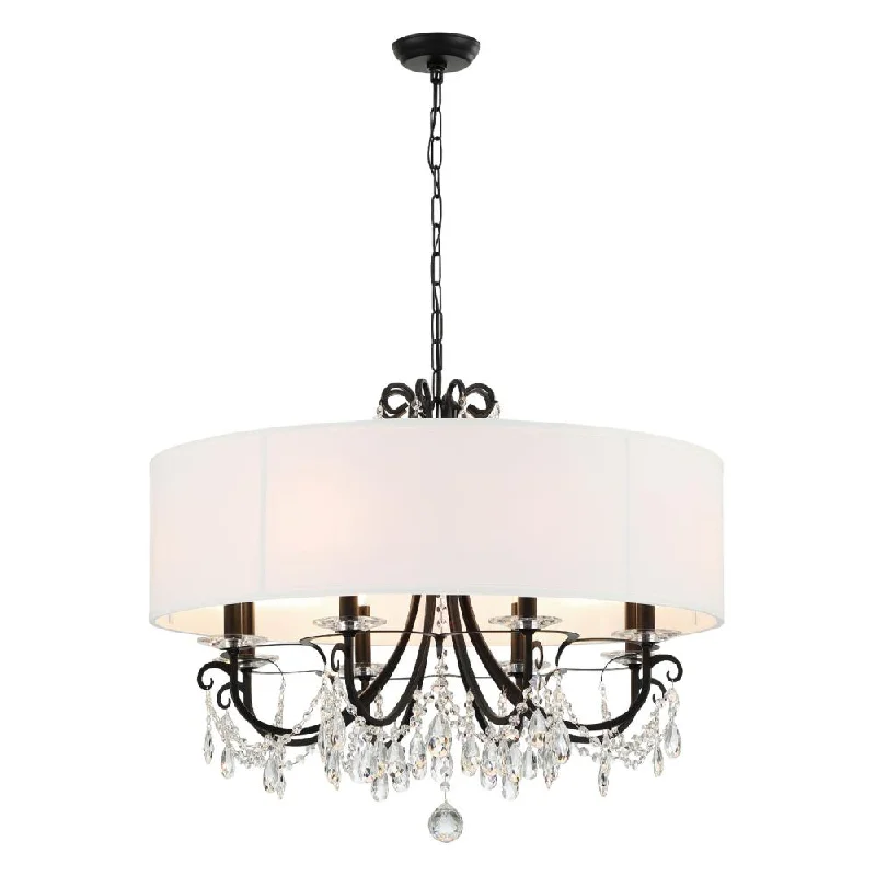Chandeliers with Metal Frames in Black FinishChandeliers with Metal Frames in Black FinishOthello 8 Light Matte Black Chandelier Chandeliers with Metal Frames in Black FinishChandeliers with Metal Frames in Black FinishOthello 8 Light Matte Black Chandelier