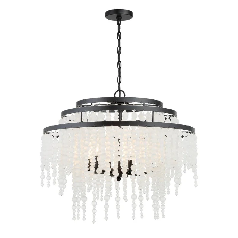 Chandeliers with Murano Glass for a High - End Artistic TouchChandeliers with Murano Glass for a High - End Artistic TouchPoppy 6 Light Matte Black Chandelier Chandeliers with Murano Glass for a High - End Artistic TouchChandeliers with Murano Glass for a High - End Artistic TouchPoppy 6 Light Matte Black Chandelier