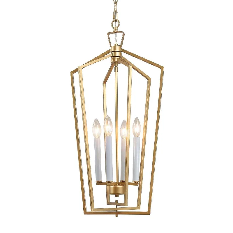 Victorian - Inspired Chandeliers with Ornate DetailsVictorian - Inspired Chandeliers with Ornate DetailsRadishment 4-Light Small Gold Chandelier