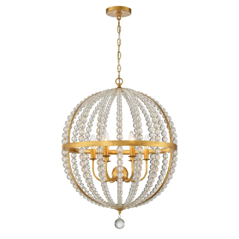 Chandeliers with Multiple Lights for Maximum IlluminationChandeliers with Multiple Lights for Maximum IlluminationRoxy 6 Light Antique Gold Chandelier