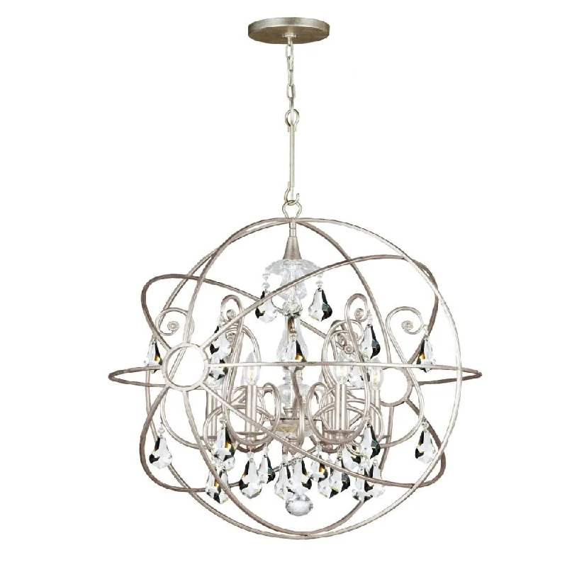 Chandeliers with Colored Glass for a Splash of ColorChandeliers with Colored Glass for a Splash of ColorSolaris 5 Light Olde Silver Chandelier Chandeliers with Colored Glass for a Splash of ColorChandeliers with Colored Glass for a Splash of ColorSolaris 5 Light Olde Silver Chandelier