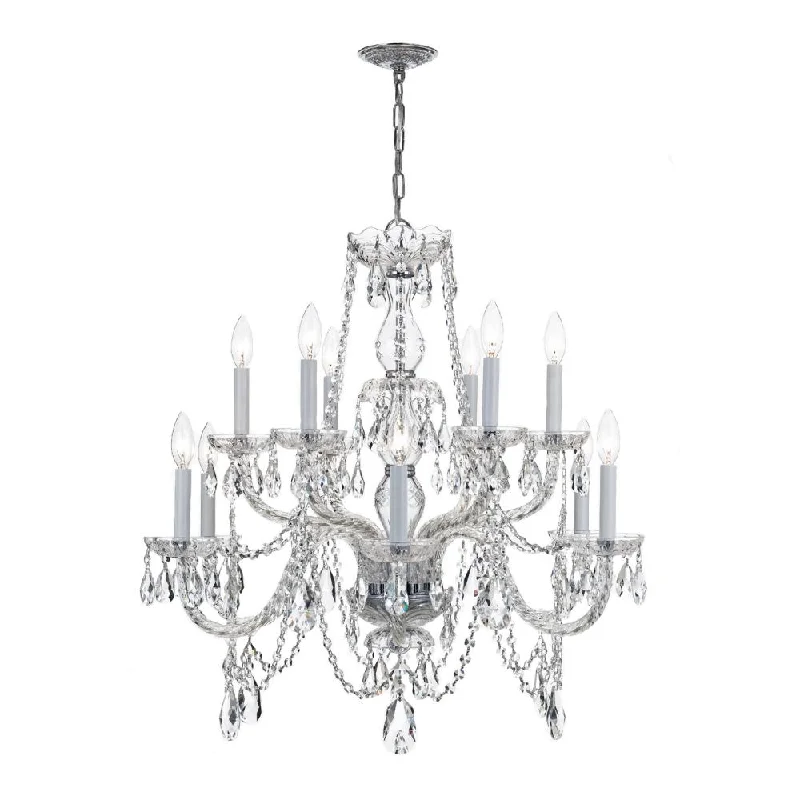 Chandeliers with Murano Glass for a High - End Artistic TouchChandeliers with Murano Glass for a High - End Artistic TouchTraditional Crystal 12 Light Clear Italian Crystal Polished Chrome Chandelier Chandeliers with Murano Glass for a High - End Artistic TouchChandeliers with Murano Glass for a High - End Artistic TouchTraditional Crystal 12 Light Clear Italian Crystal Polished Chrome Chandelier
