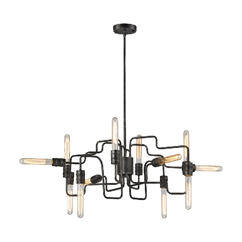 Chandeliers with Candle - Style Bulbs for a Classic AestheticChandeliers with Candle - Style Bulbs for a Classic AestheticTransit 12-Light Chandelier in Silvered Graphite ELK Lighting Chandeliers with Candle - Style Bulbs for a Classic AestheticChandeliers with Candle - Style Bulbs for a Classic AestheticTransit 12-Light Chandelier in Silvered Graphite ELK Lighting