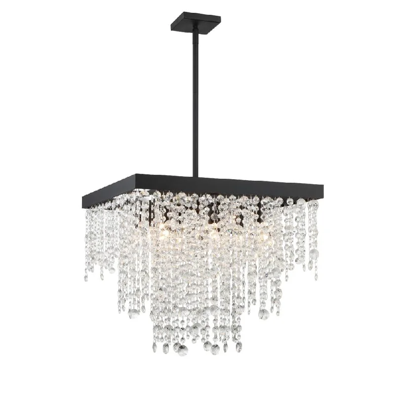 Chandeliers for High Ceilings to Fill Vertical SpaceChandeliers for High Ceilings to Fill Vertical SpaceWinham 8 Light Black Forged Chandelier