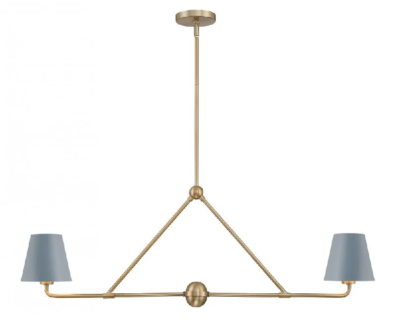Mini Chandeliers for Adding Charm to Small SpacesMini Chandeliers for Adding Charm to Small SpacesXavier 2 Light Vibrant Gold + Blue Chandelier