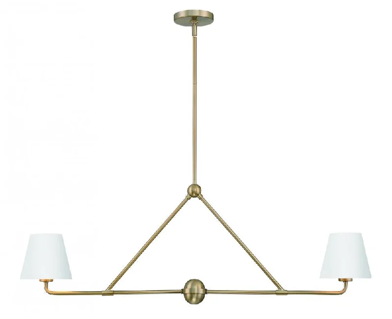 Small Chandeliers for Compact RoomsSmall Chandeliers for Compact RoomsXavier 2 Light Vibrant Gold + White Chandelier