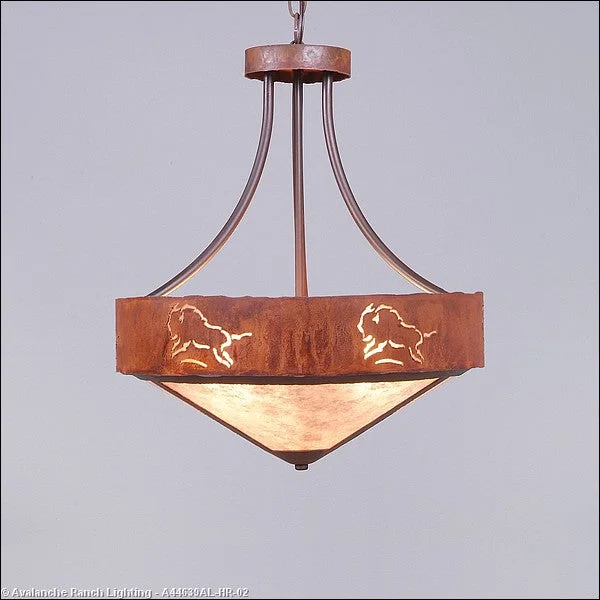 Gothic Ceiling Lights with Dark Metalwork and Pointed ArchesGothic Ceiling Lights with Dark Metalwork and Pointed ArchesAvalanche Ranch Ridgemont-Bison A44639AL-HR-02 Pendant Light - Rust Patina Gothic Ceiling Lights with Dark Metalwork and Pointed ArchesGothic Ceiling Lights with Dark Metalwork and Pointed ArchesAvalanche Ranch Ridgemont-Bison A44639AL-HR-02 Pendant Light - Rust Patina